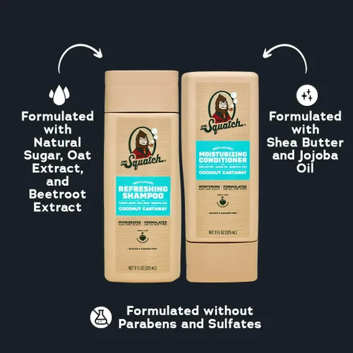 Miniatura 5 de Dr. Squatch Juego de champú y acondicionador completo + grueso para hombre, para un cabello más completo y más grueso, champú y acondicionador