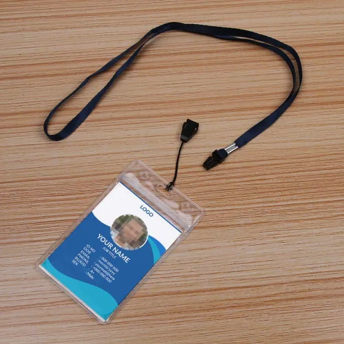 Miniatura 2 de ICObuty Correa de cuello desmontable con cordón, 100 unidades, liberación rápida, venta completa a granel para portatarjetas de identificación