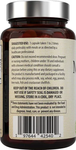 Miniatura 8 de Nature's Potent Glicinato de magnesio 200 mg Magnesio quelado de alta absorción Apoyo para dormir, calma y calambres musculares Suplemento