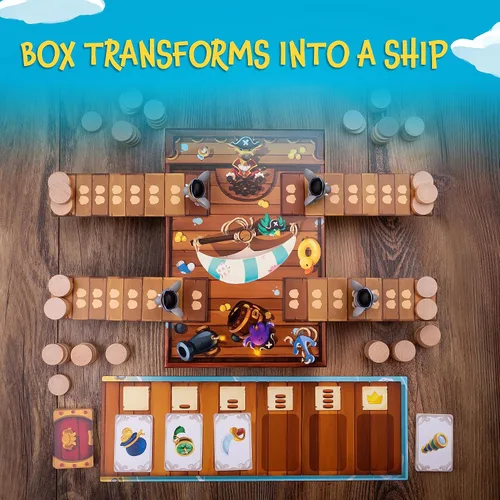 Miniatura 4 de Stomp The Plank - Juego de cerebro pirata suspenso Actividad atractiva para niños y adultos Opción de regalo ideal Diversión familiar