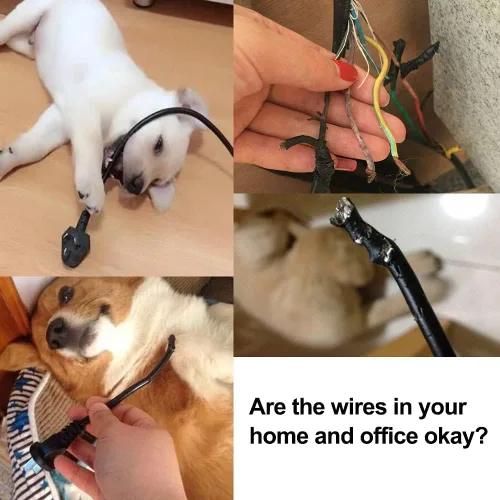 Miniatura 2 de Protector de cable para perros y gatos, funda de cable para carga USB/alimentación, paquete de 1