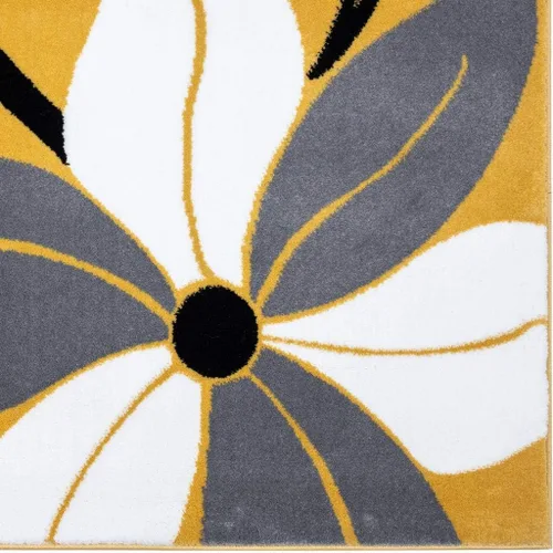 Miniatura 6 de LUXE WEAVERS 9242 Victoria - Alfombra moderna floral amarilla de 5 x 7 Amarillo