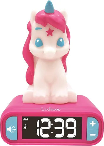 Miniatura 32 de Lexibook - Reloj despertador de dinosaurio con luz nocturna, para niños y niñas, con función de repetición, azul/verde - RL800DINO