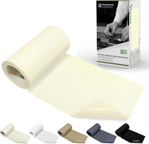 Miniatura 21 de KING MOUNTAIN Parche de lona para planchar, 3"×60", parche de reparación de tela de algodón 100% impermeable, utilizado para varios sofás, tiendas
