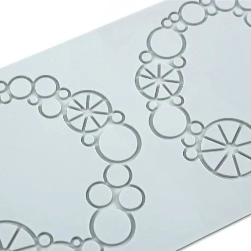 Miniatura 5 de Moldes de silicona 3D de hojas huecas para chocolate, molde de panal, abeja, caramelo, patrón de flores, molde para fondant, decoración de tartas