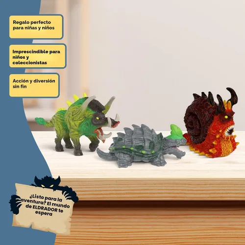 Miniatura 5 de Schleich Eldrador - Paquete de 3 piezas de criaturas pequeñas - Juguetes para niños mayores de 7 años 77764