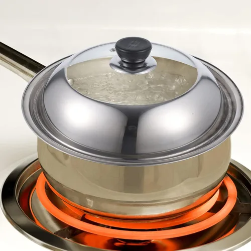 Miniatura 6 de YARNOW Cubierta de olla visible de 11 pulgadas con perilla y tapa de vidrio transparente para cocinar sartén y wok accesorio de utensilios de cocina