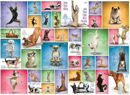 Miniatura 2 de Rompecabezas de 1000 piezas para perros de yoga