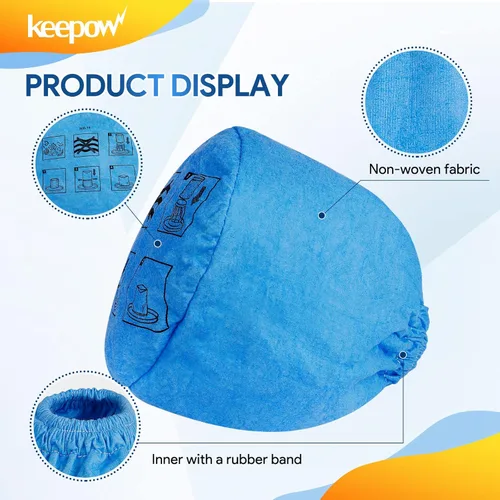 Miniatura 5 de KEEPOW Paquete de 10 filtros de tela VRC2 compatibles con aspiradoras Vacmaster de 1.5 a 3.2 galones, compatible con Armor All AA155 AA256 AA255