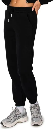 Miniatura 2 de Cali1850 Pantalón deportivo Cloud Nine Fleece para mujer, cintura alta, ajuste holgado, dos bolsillos, cintura elástica con cordón