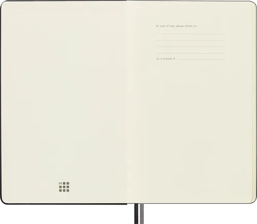 Miniatura 4 de Moleskine Cuaderno clásico expandido, tapa dura, grande (5 x 8.25 pulgadas), punteado, negro, 400 páginas