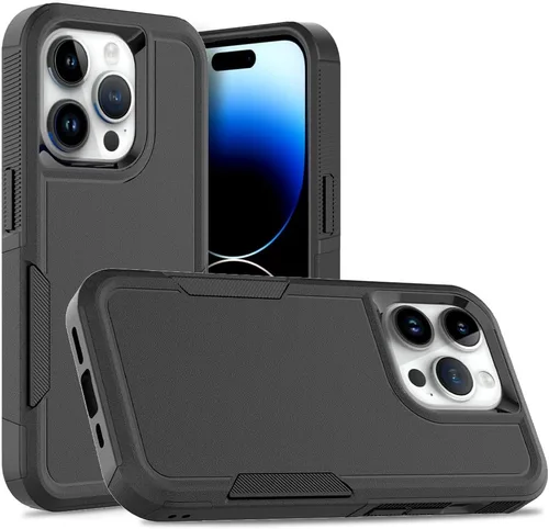 Miniatura 39 de Funda WOGROO para iPhone 8 Plus, iPhone 7 Plus de 5.5 pulgadas, funda protectora para teléfono a prueba de golpes, fuerte y duradera, color negro