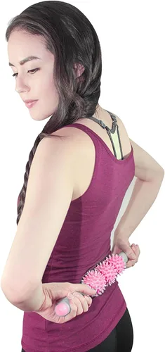 Miniatura 3 de Coolife Fascia Blasting Muscle Roller - Rodillo para masaje muscular, masajeador de celulitis, rodillo para fascia para celulitis y músculos Rosa