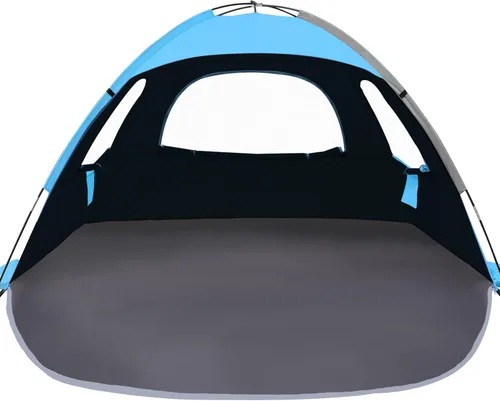 Miniatura 11 de NXONE Tienda de campaña de playa con protección UV UPF 50+, ligero y fácil de instalar, toldo de playa portátil para la familia, gran espacio