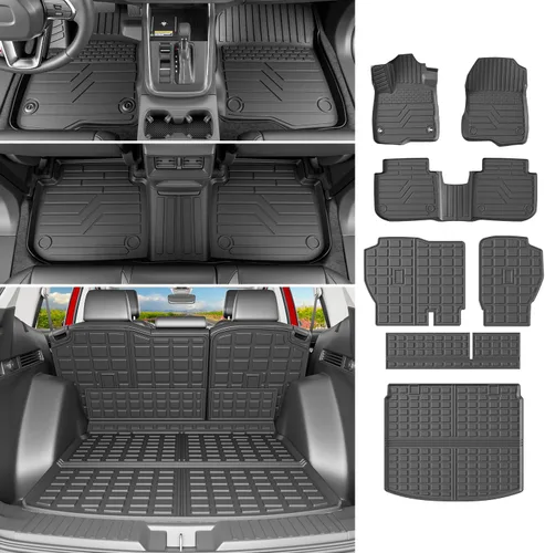 Miniatura 23 de Alfombrilla de maletero powoq Compatible con Honda CRV 2017-2022, alfombrilla de carga para todo clima, reemplazo para accesorios Honda CRV