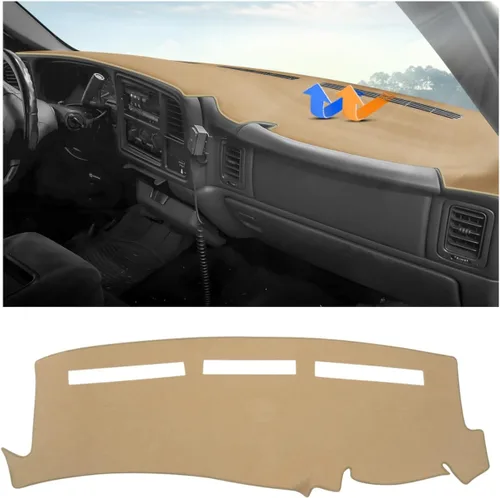 Miniatura 50 de Autorder - Tapete para salpicadero para 2007-2013 Chevy Chevrolet Silverado/GMC Sierra con dos guanteras, accesorios, cubierta de salpicadero