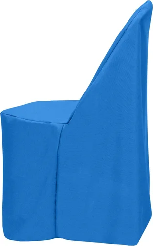 Miniatura 3 de Ultimate Textile Funda de silla plegable de poliéster - Se adapta a sillas plegables de metal o plástico, color azul aguamarina
