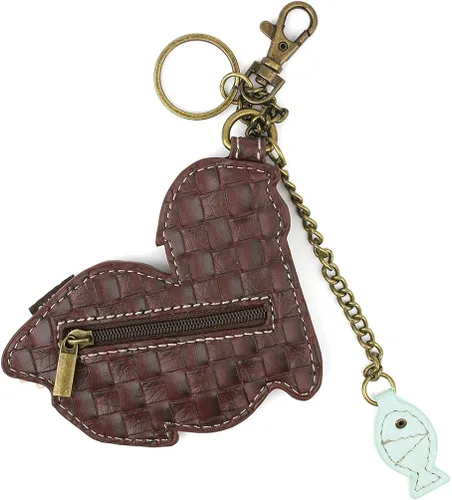 Miniatura 3 de Chala Bolsos de mano, estilo casual, suave, grande hombro o bolso cruzado con llavero, color verde azulado, Búho
