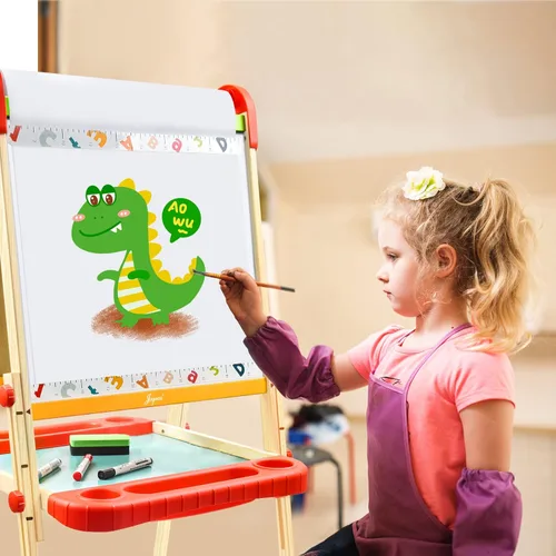 Miniatura 7 de Rollo de papel de caballete Joyooss 18" x 984" (82'), Papel de dibujo para artes y manualidades, Rollo de papel para pintar caballete para niños