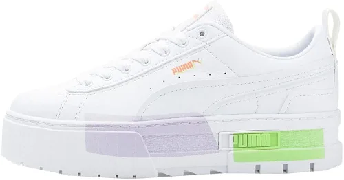 Miniatura 3 de PUMA Las mujeres Mayze Mis Platform Lace Up Sneakers Casual Zapatos Casual - Blanco