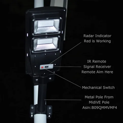 Miniatura 4 de BSOD Luces solares de cultivo para plantas al aire libre, lámpara de invernadero LED de espectro completo inalámbrica con temporizador, control