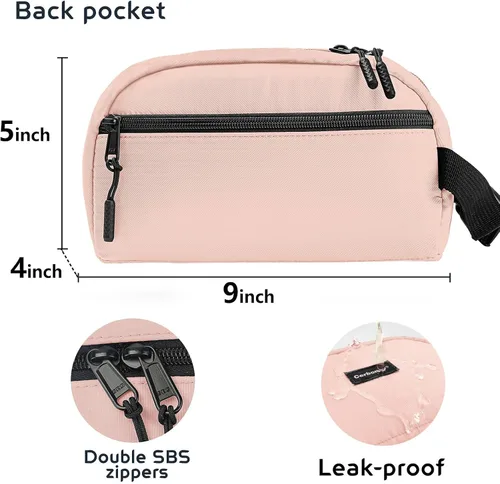 Miniatura 3 de Bolsa de almuerzo enfriadora - Congelable y aislada para viajes, niños/adultos, apta para yogur Rosa