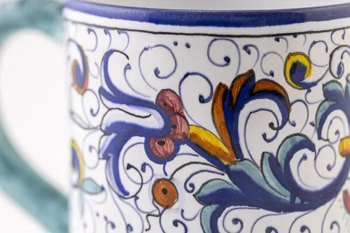 Miniatura 4 de Fima Ricco Deruta Blu - Taza de cerámica italiana hecha a mano, cerámica italiana Deruta, taza pintada, cerámica italiana, hecha en Italia, taza
