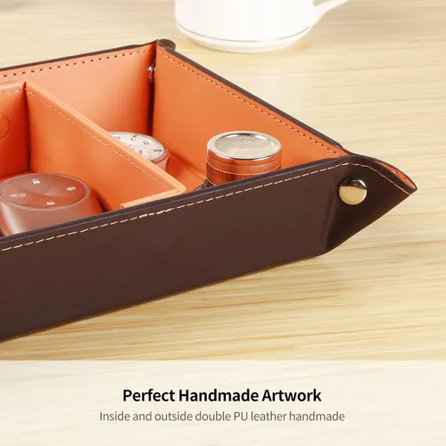 Miniatura 17 de Cuenco para llaves para hombres, soporte para entrada, mesita de noche, bandeja de valet para cosas de bolsillo, organizador de mesita de noche
