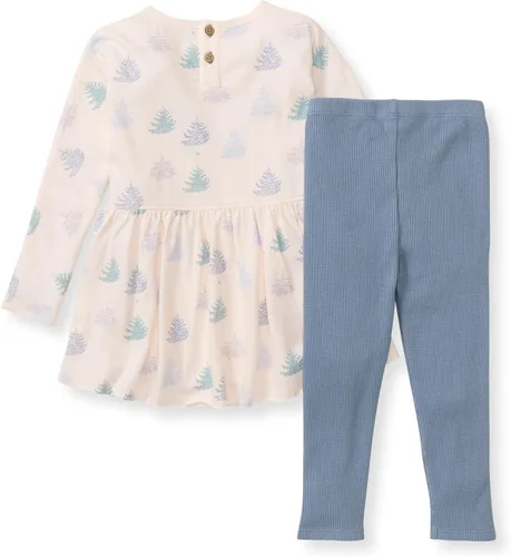 Miniatura 14 de Burt's Bees Baby Conjunto de camiseta y pantalón para bebé, túnica y leggings, 100% algodón orgánico