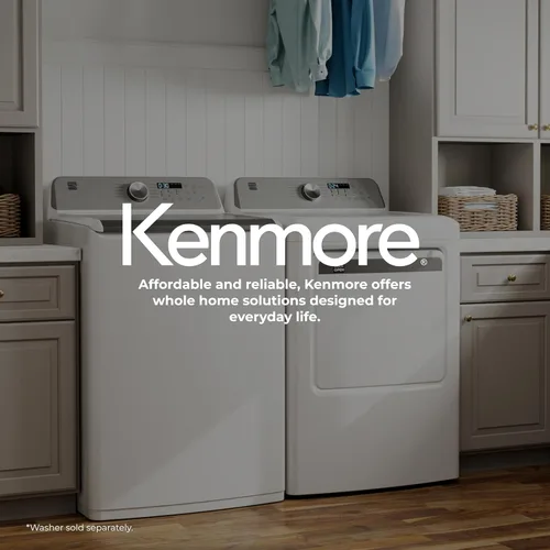 Miniatura 9 de Secadora eléctrica de carga frontal Kenmore de 7.0 pies cúbicos - con protector para reducir arrugas y estática - Secado con sensor inteligente