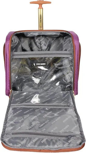 Miniatura 3 de Steve Madden maleta Bolsa con Ruedas veliz debajo del asiento, Púrpura), D4041-50-WT