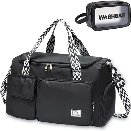 Miniatura 299 de Pequeña bolsa de gimnasio para mujer, bolsa de viaje con compartimento para zapatos