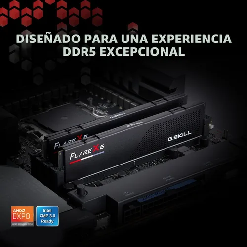 Miniatura 2 de G.SKILL Flare X5 Series DDR5 RAM (AMD Expo e Intel XMP 3.0) 32GB (2x16GB) 6000MT/s CL36-36-36-96 1.35V Memoria de computadora de escritorio U-DIMM