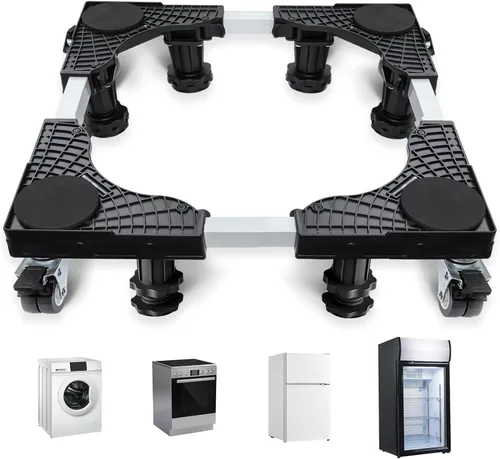 Miniatura 9 de I'SMARTMOON Mini soporte para nevera, base ajustable para refrigerador pequeño y lavadora, se adapta a dormitorios, oficinas y sótanos, base