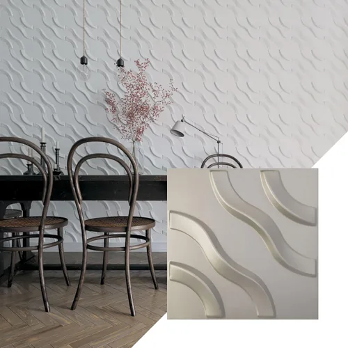 Miniatura 14 de Ekena Millwork WP12X12LAWH 11 7/8 pulgadas de ancho x 11 7/8 pulgadas de alto Lane EnduraWall Decorativo 3D Panel de pared cubre 0.98 pies cuadrados