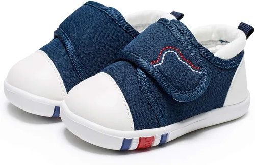 Miniatura 5 de HLMBB Zapatos de caminar para bebés, niñas y niños pequeños de 9, 12, 18, 24 meses, para niños y niñas, con suela de goma dura de malla transpirable