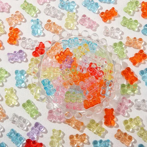 Miniatura 10 de 200 cuentas acrílicas coloridas de color Ab con agujero interior recto transparente para joyería de bricolaje, pulsera, collar, cadena de teléfono