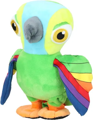 Miniatura 2 de La Granja De Zenon - Pepe Interactivo Loro 20CM - Peluche Musical - Repetir, Caminar y Tocar Canciones - El Reino Infantil
