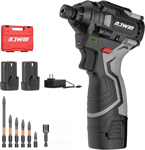 Kit de destornillador de impacto inalámbrico 16.8V Máximo torque 140Nm (105 pies-libras) Destornillador de impacto eléctrico de alta rotación Motor
