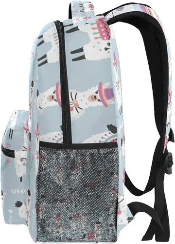Miniatura 4 de senya Mochila escolar de piña rosa para estudiantes, adolescentes y niñas, Patrón 2, Mochilas Daypack