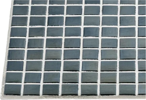 Miniatura 8 de URBN - Mosaico de vidrio iridiscente contemporáneo, casi negro pero gris oscuro, para interiores y exteriores, una caja de 20 hojas