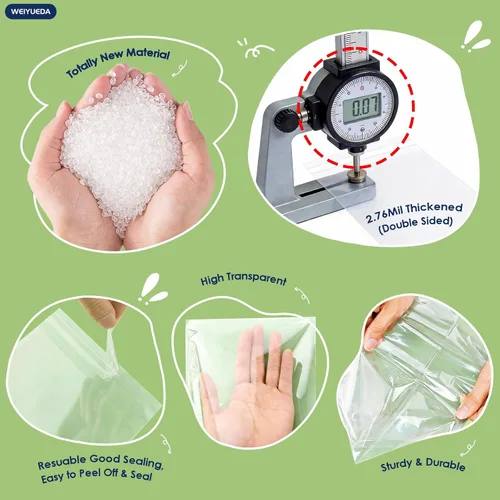Miniatura 3 de Bolsas de celofán transparente de 2 x 3 pulgadas, 200 unidades, 0.109 in de grosor, bolsas de plástico pequeñas para joyas, golosinas, dulces