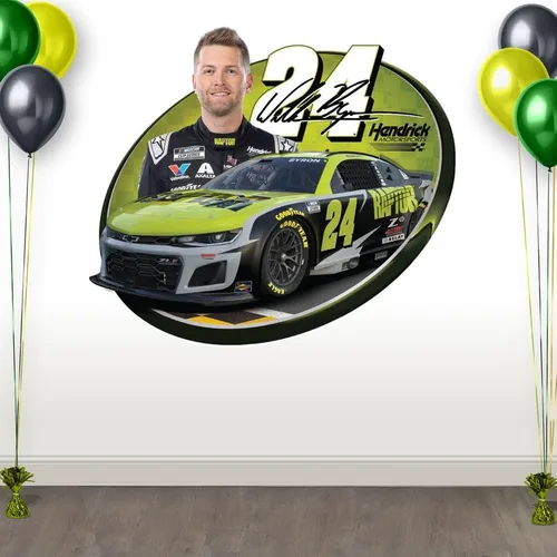 Miniatura 9 de Prime Party Joey Logano NASCAR - Juego de calcomanías de pared Gráficos grandes extraíbles de 32 pulgadas Equipo oficial Penske #22 Car 2X