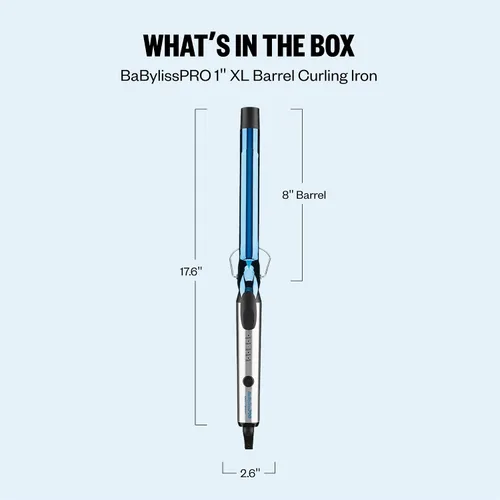 Miniatura 7 de BabylissPRO Nano Titanium Professional Curling Iron with Extended/Long Barrel Perfect for Longer Hair