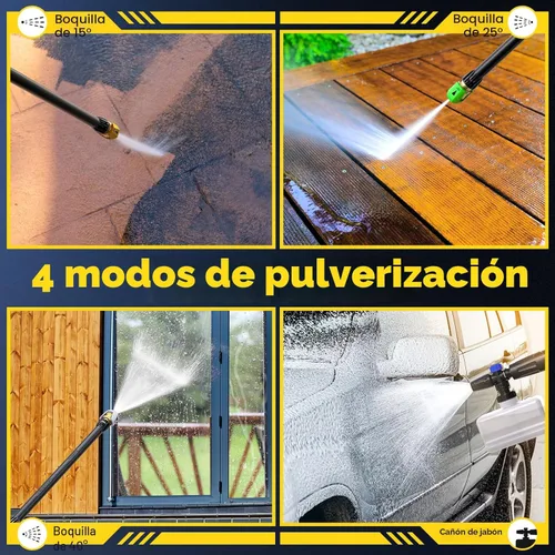 Miniatura 5 de EVEAGE Lavadora a presión eléctrica, 4200 PSI 2.8 GPM con cañón de espuma de 33.8 fl oz, 3 boquillas de presión, para limpieza