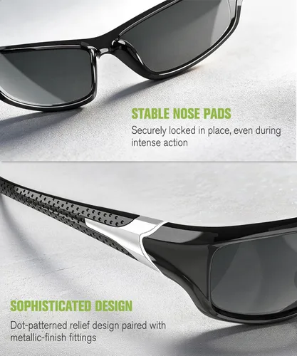Miniatura 4 de Gafas de sol polarizadas para hombre, gafas de sol con protección UV400 para conducir, golf, pesca, correr
