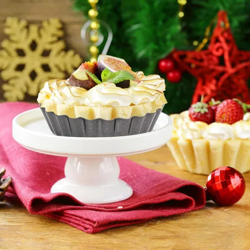 Miniatura 5 de 6 moldes para tarta de huevo, mini sartenes de 3 pulgadas con parte inferior extraíble, molde para magdalenas para magdalenas, molde de hojalata