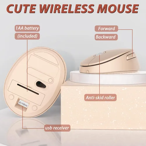 Miniatura 5 de Combo de teclado y mouse inalámbricos colorido - Teclado inalámbrico de 104 teclas con almohadilla numérica para PC Windows, portátil, laptop