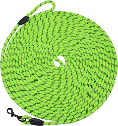 Miniatura 8 de Hi Kiss Correa de Entrenamiento de Obediencia y Agilidad para Perros/Cachorros - 15 pies 20 pies 30 pies 50 pies 100 pies - Ideal para Jugar