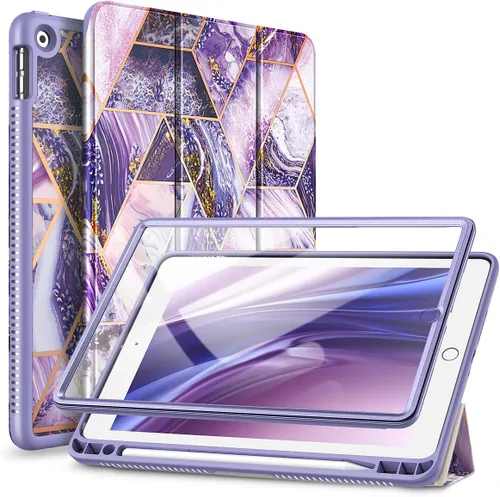 Miniatura 9 de SURITCH para iPad de 9ª/8ª/7ª generación, Funda iPad 10.2, [Protector de Pantalla Integrado] [Soporte para Lápiz] Funda de Cuero Ligera Cubierta